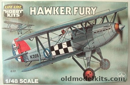 Life-Like 1/48 Hawker Fury, 09608 plastic model kit